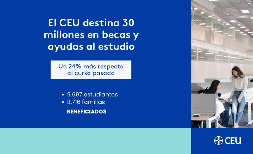 El CEU aumenta sus becas en 2025-26 un 24%